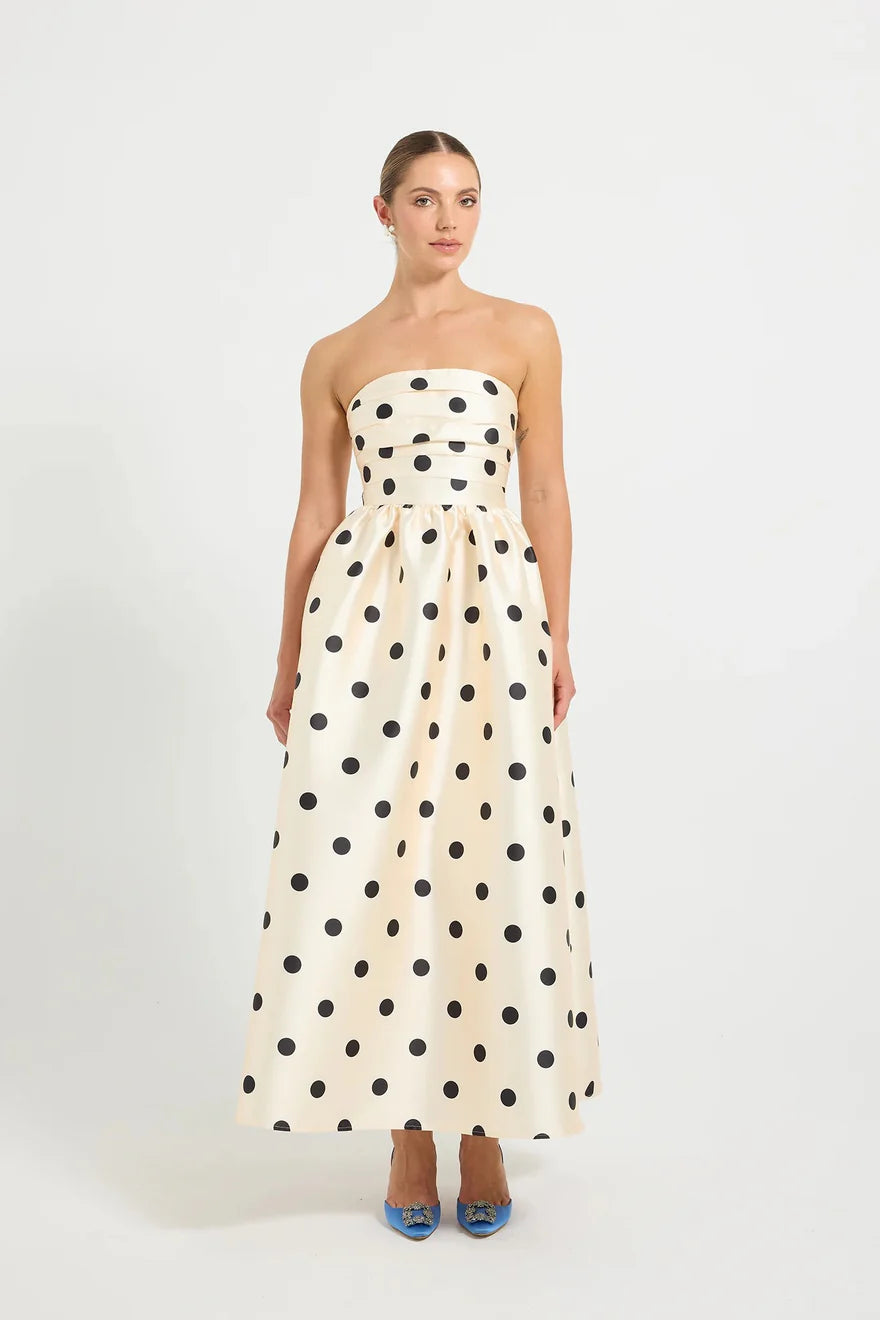 PASDUCHAS - Dottie strapless midi