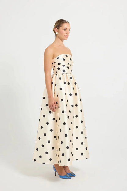 PASDUCHAS - Dottie strapless midi